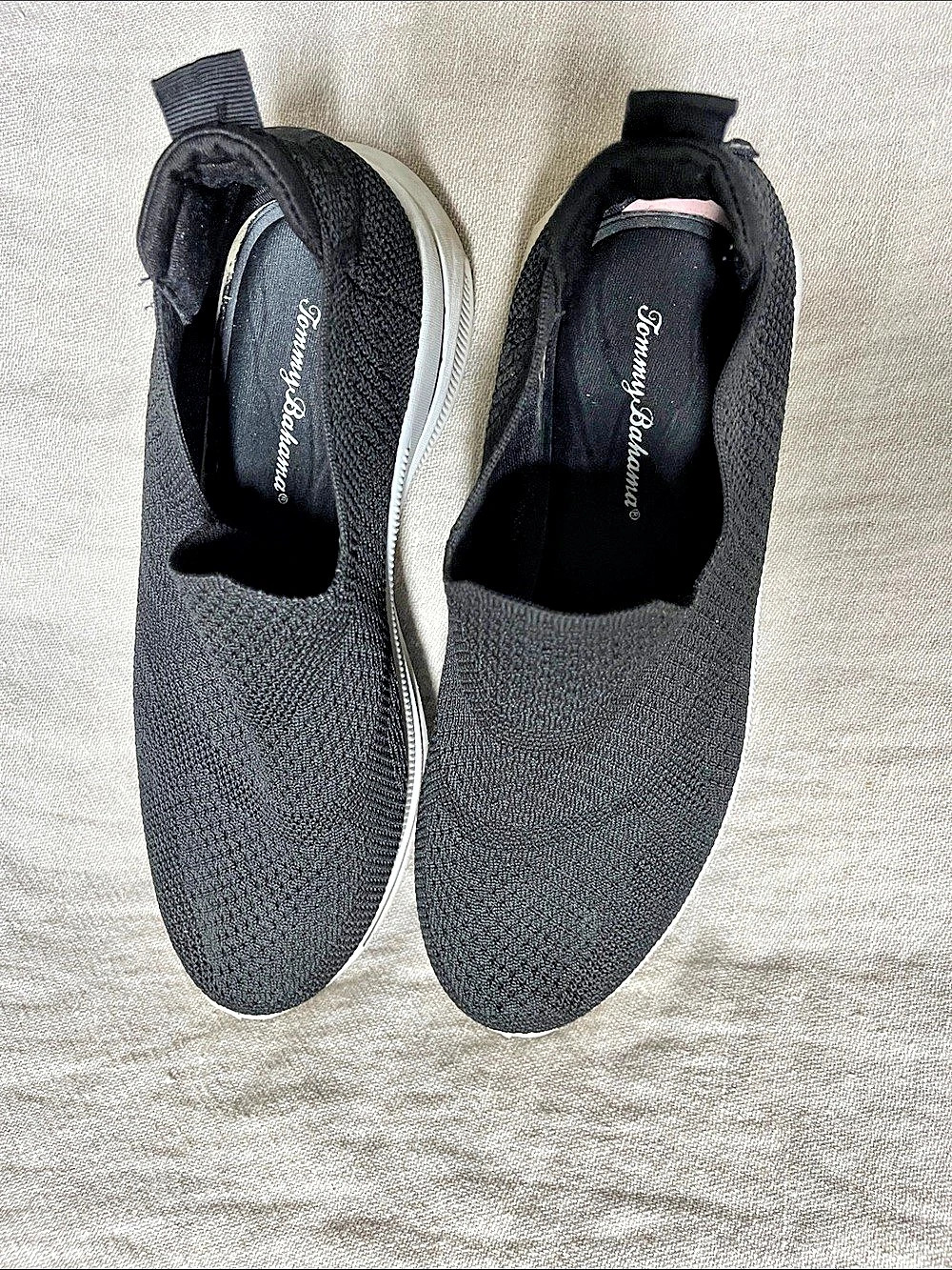 Tommy Bahama Black Slip-On Sneakers
